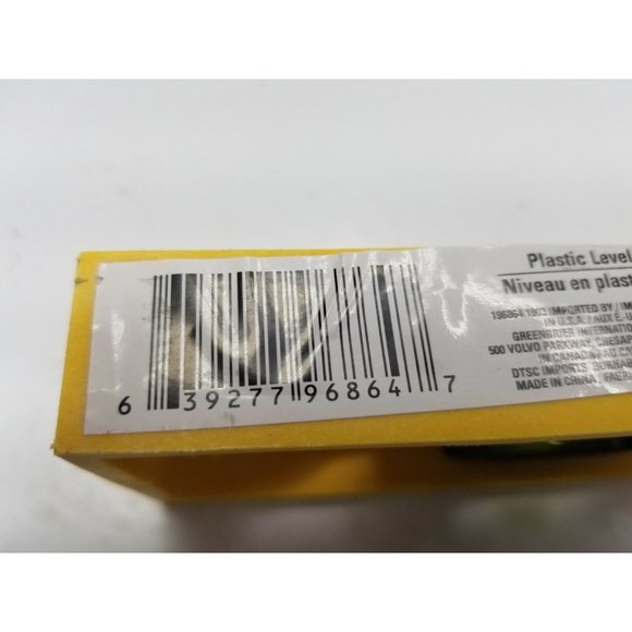 16" Inch Lightweight Plastic Bubble Level Triple Ruler Measure Tool Yellow New - Picture 9 of 10